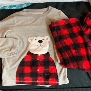 Fleece Polar Bear toddler Jammies!